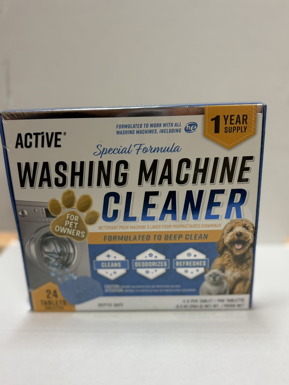 Active Enzymatic Washing Machine Cleaner for Pet Owners Deep Clean & Descale
