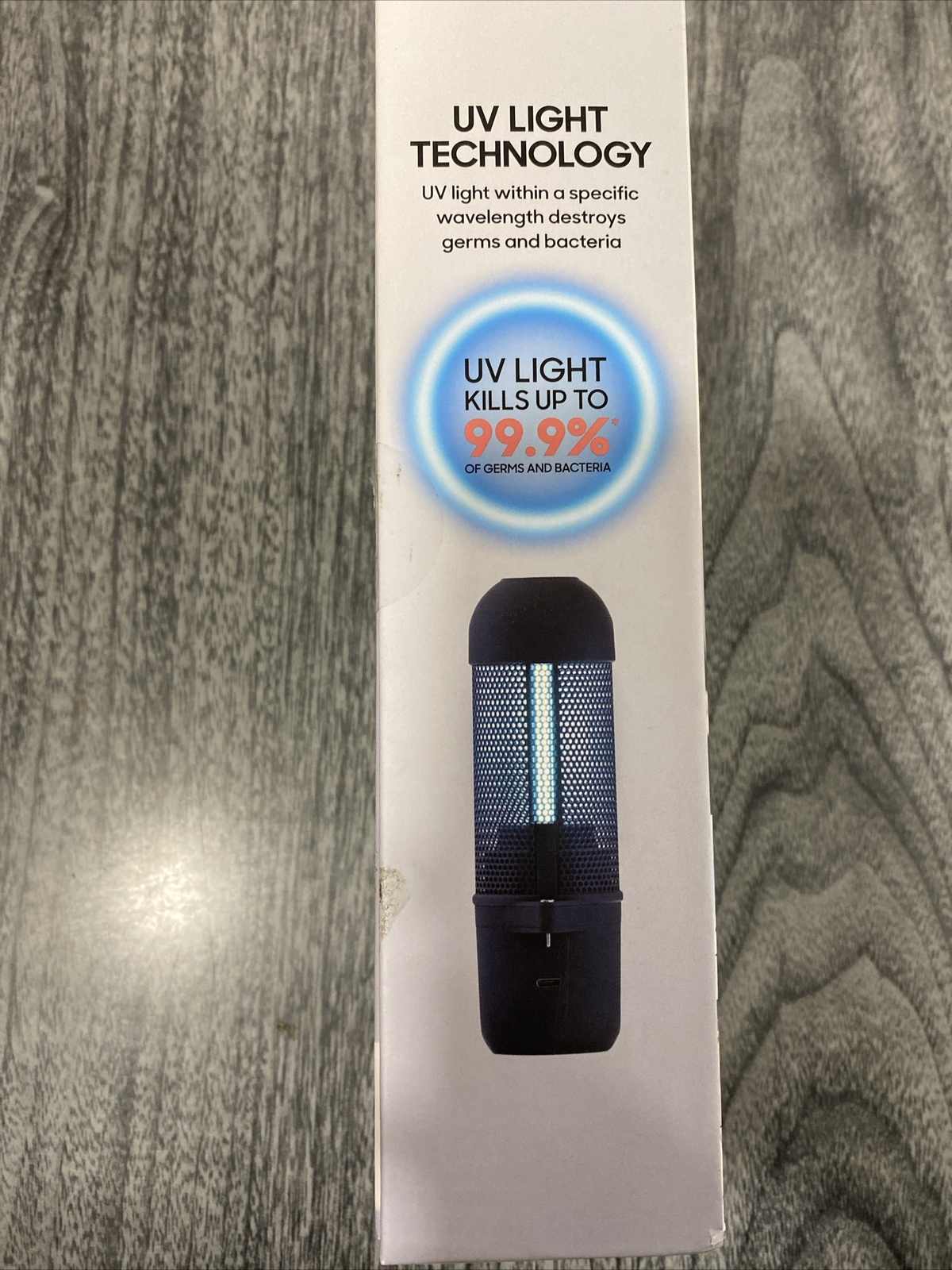 Sharper Image Home and Car Sanitizer Portable Lamp Sanitizer Black New in box