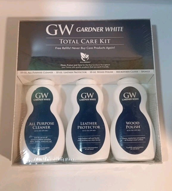 GW Gardner White Total Care Cleaning Kit Luxe Care Serveco New Free Refills