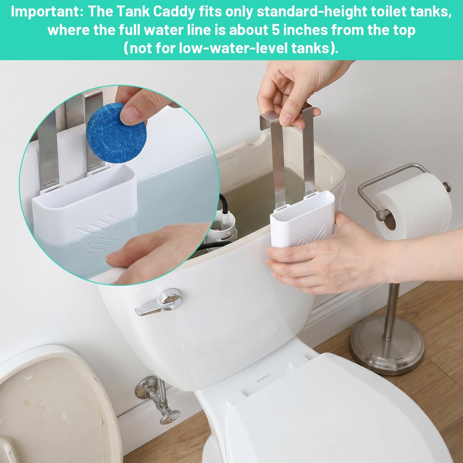 Toilet Tank Tablet Holder, Universal Toilet Tablets, Toilets Hanging Cleaner,…