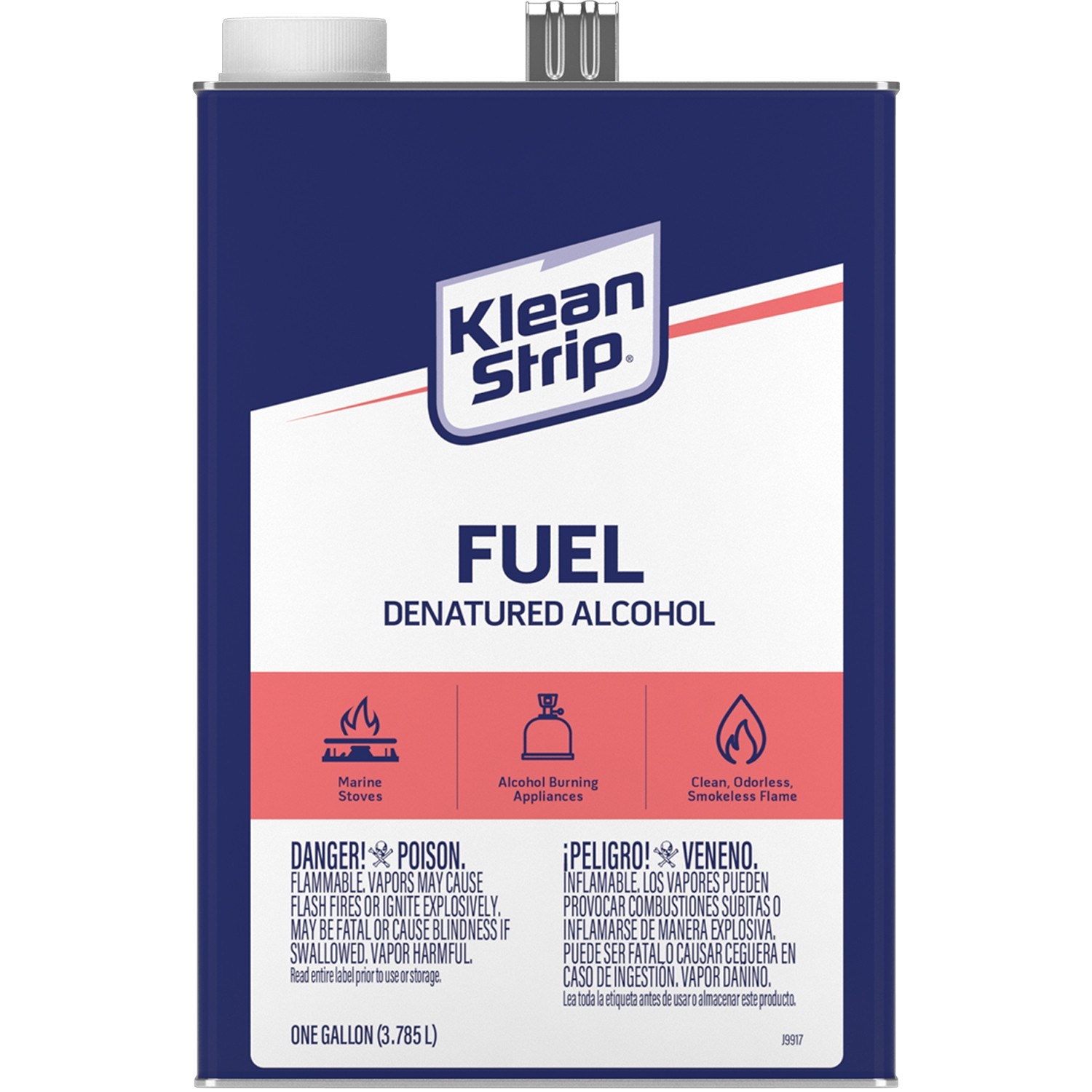 Klean-Strip GSL26 1 Gallon Denatured Alcohol Clean Burning Fuel