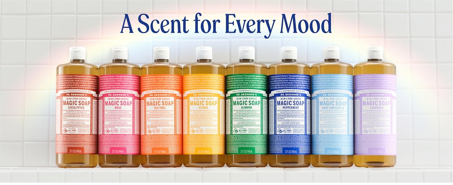 Pure-Castile Magic Soap Liquid (Tea Tree, 32 Ounce) – Made with Regenerative
