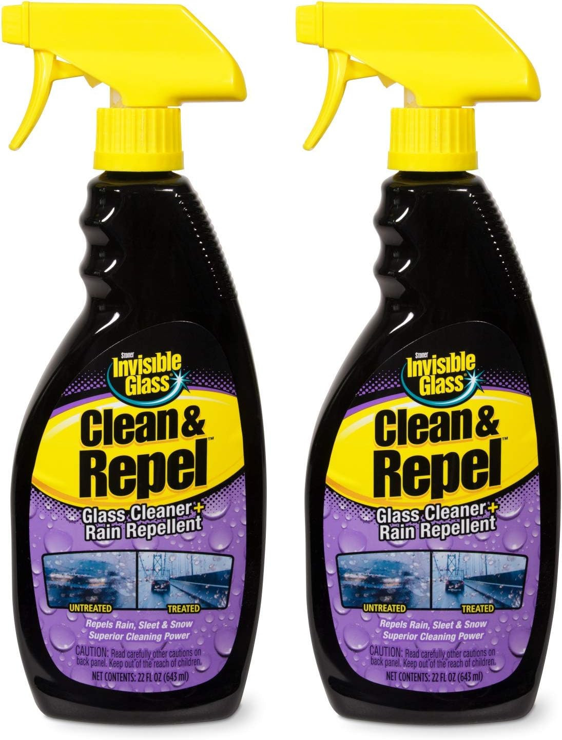92184-2PK Premium Glass Cleaner with Rain Repellent for Exterior Automotive Glas