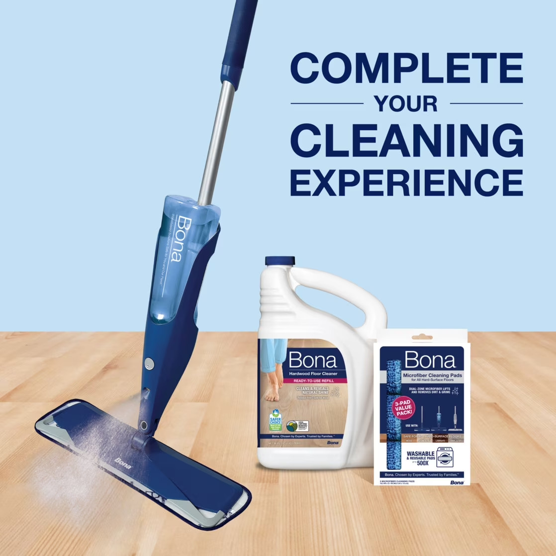 (2 Pack) Bona Hardwood Floor Cleaner Refill 128 Fl Oz