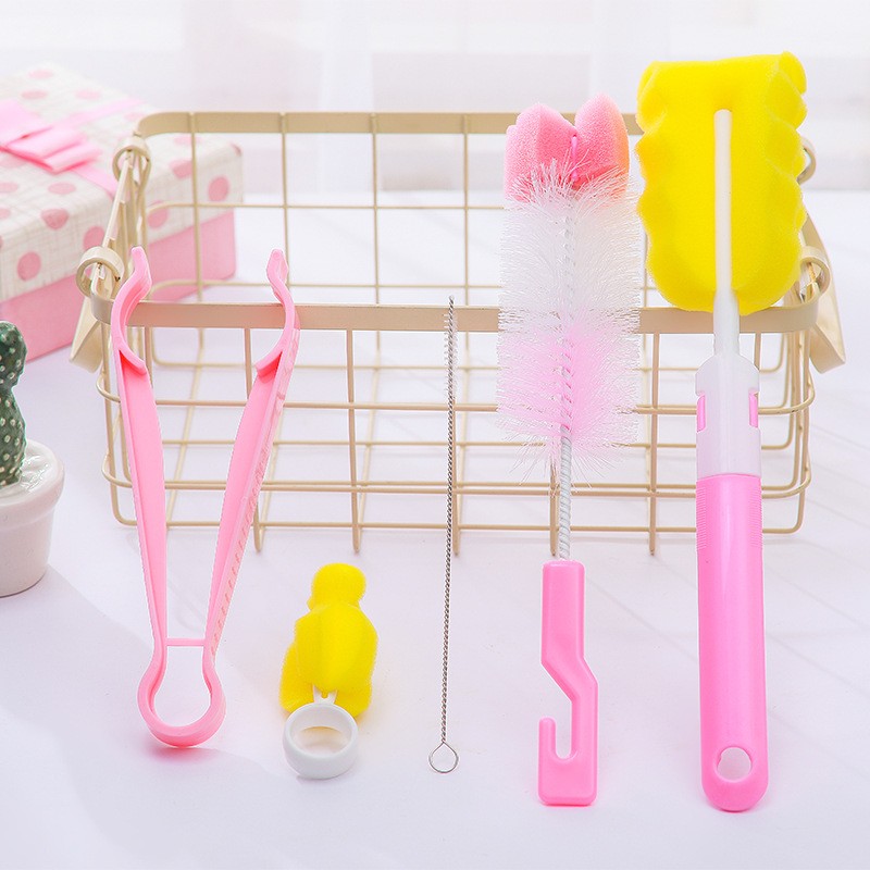 Bottle Brush Set Cleaning Kit – Baby Bottle, Cup, Kitchen Utensils Cleaner