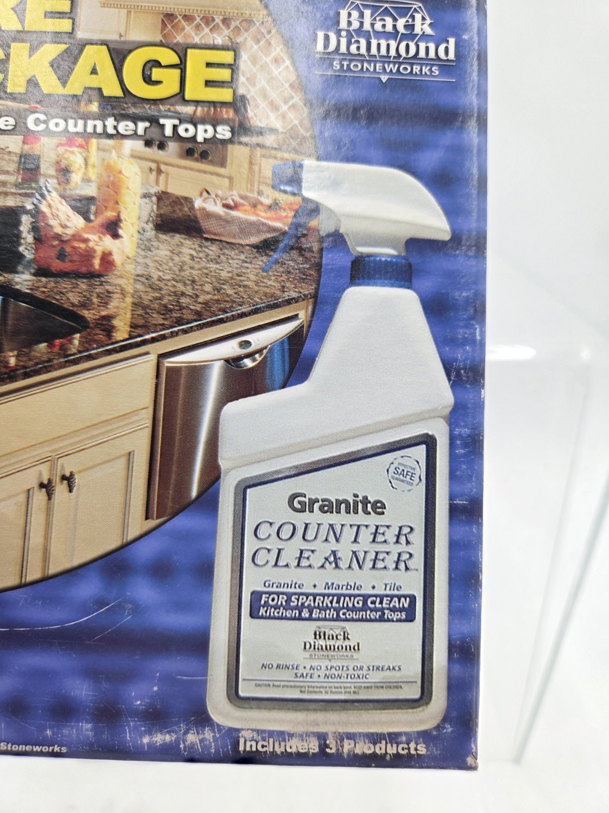 New Black Diamond Stoneworks Granite Marble Tile Cleaner 3 Bottle Set