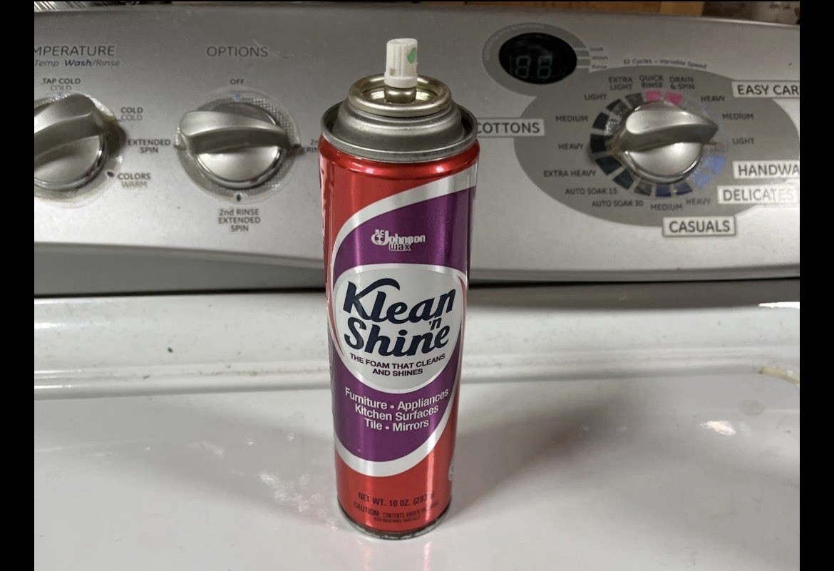 Vintage Johnson Wax Klean ‘n Shine Foam All Purpose Cleaner 10oz Spray Can