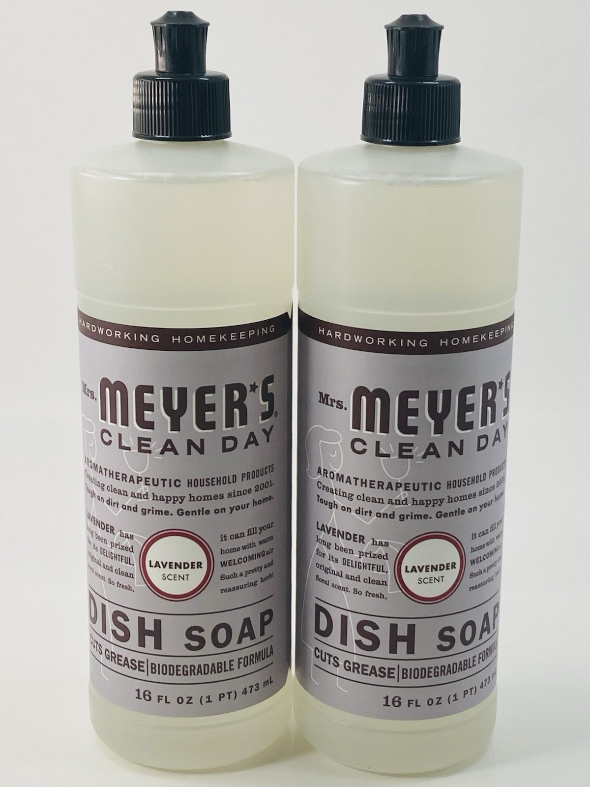 2 Pack Mrs. Meyer’s Clean Day Lavender Dish Soap 16 fl oz NEW Sealed
