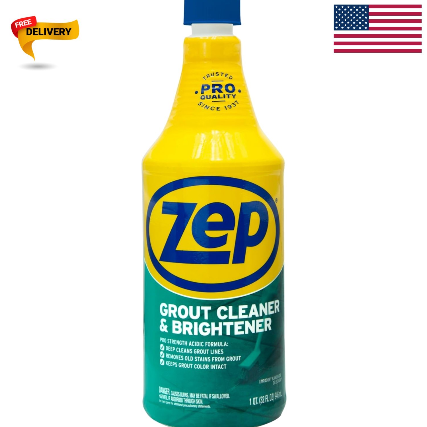 Professional Strength Grout Cleaner & Brightener – 32 Oz for Pristine Tile