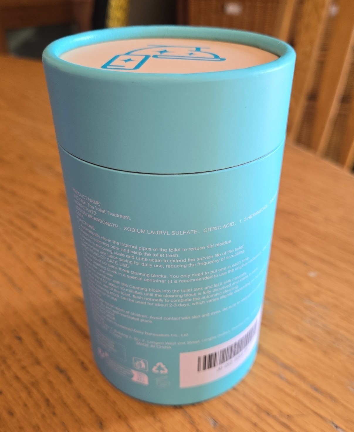 Ju Fish toilet treatment prevents water stains
