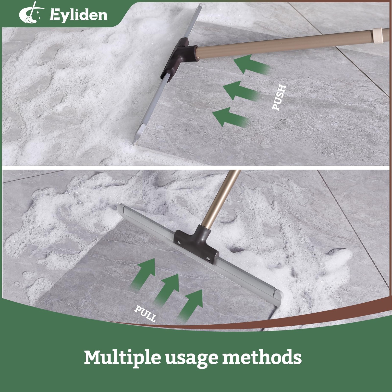 Heavy-Duty Rubber Floor Squeegee for Quick Water Removal on All Surfaces