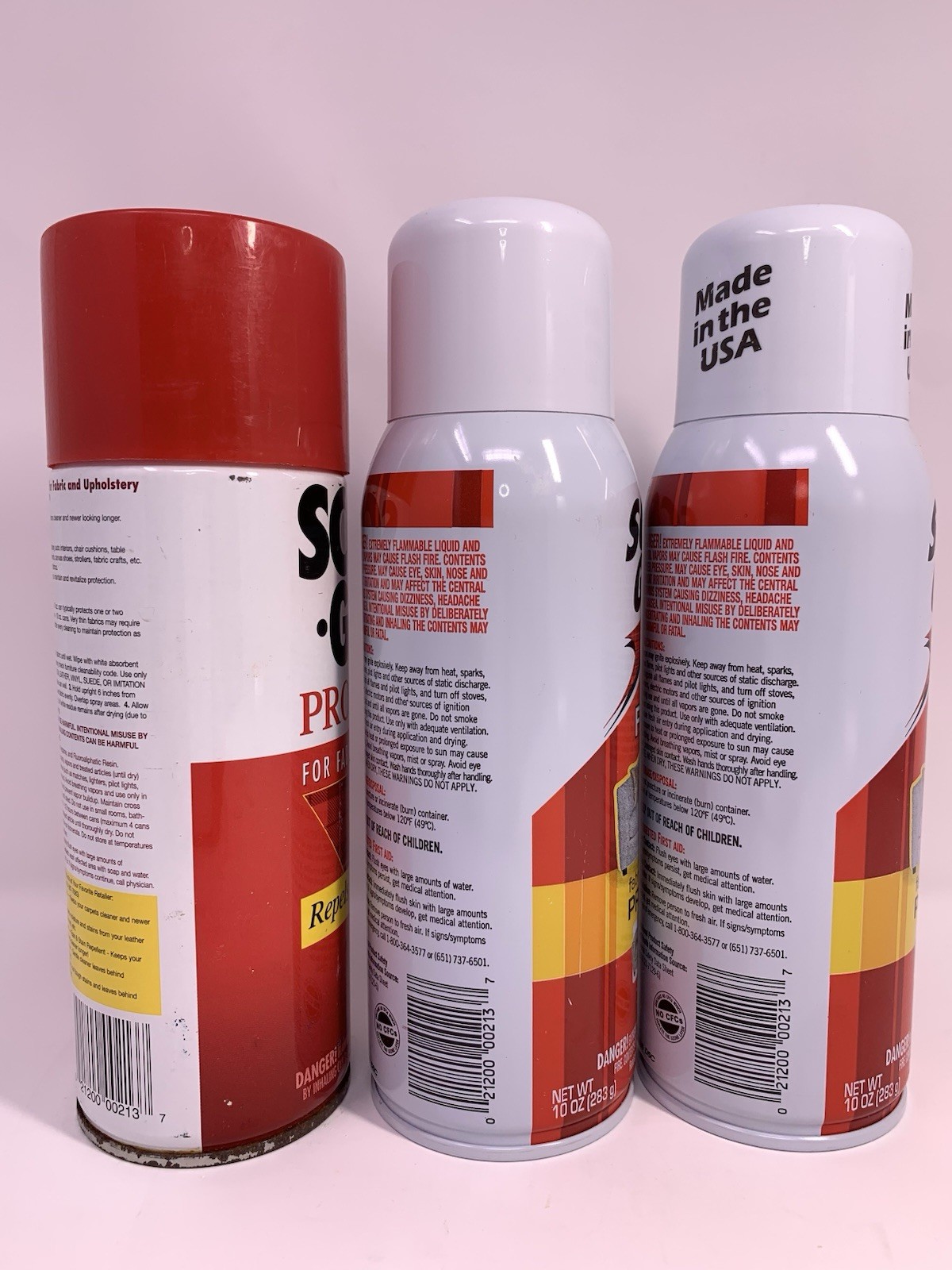 3M Scotchgard FABRIC PROTECTOR Waterproof Clothes Upholstery 10 oz Lot of 3
