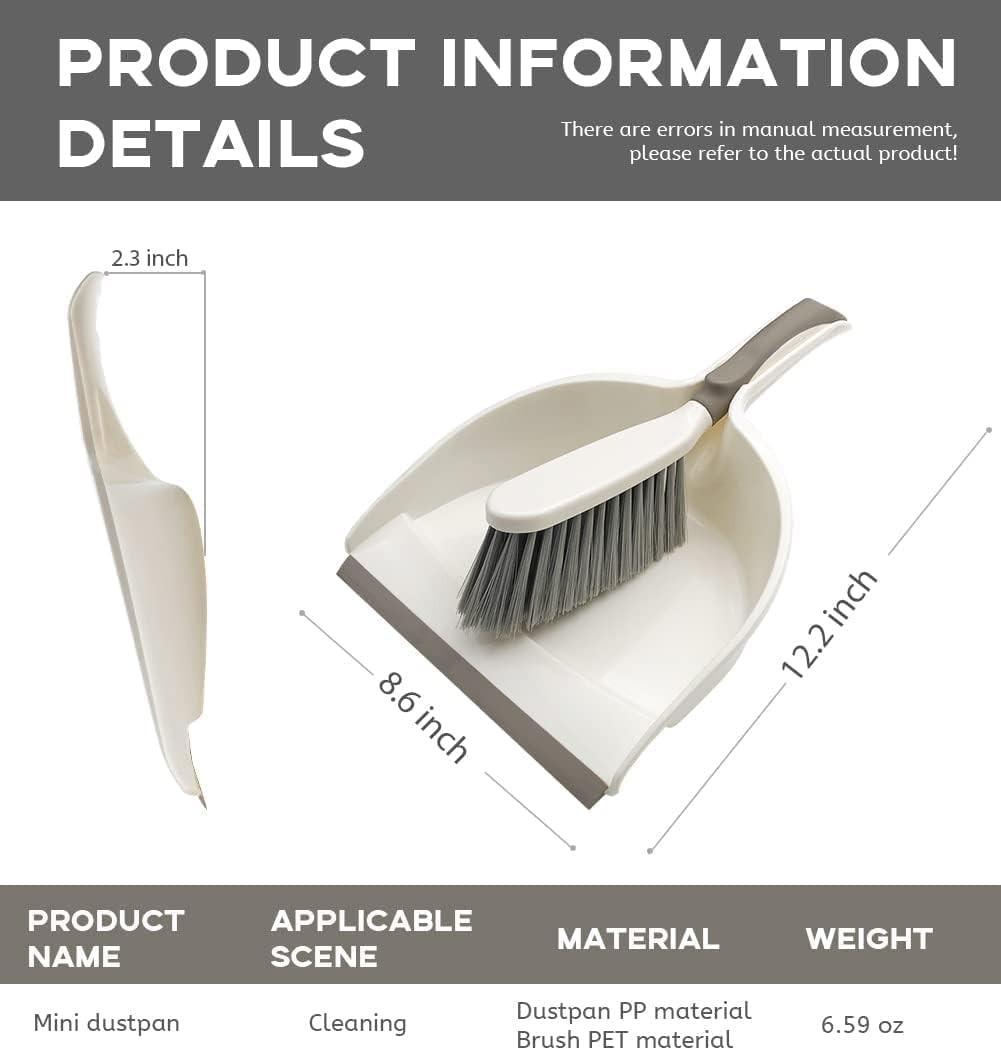 Dust Pan, Dustpan and Brush Set, Small Dust Pan and Brush Set, Hand Broom