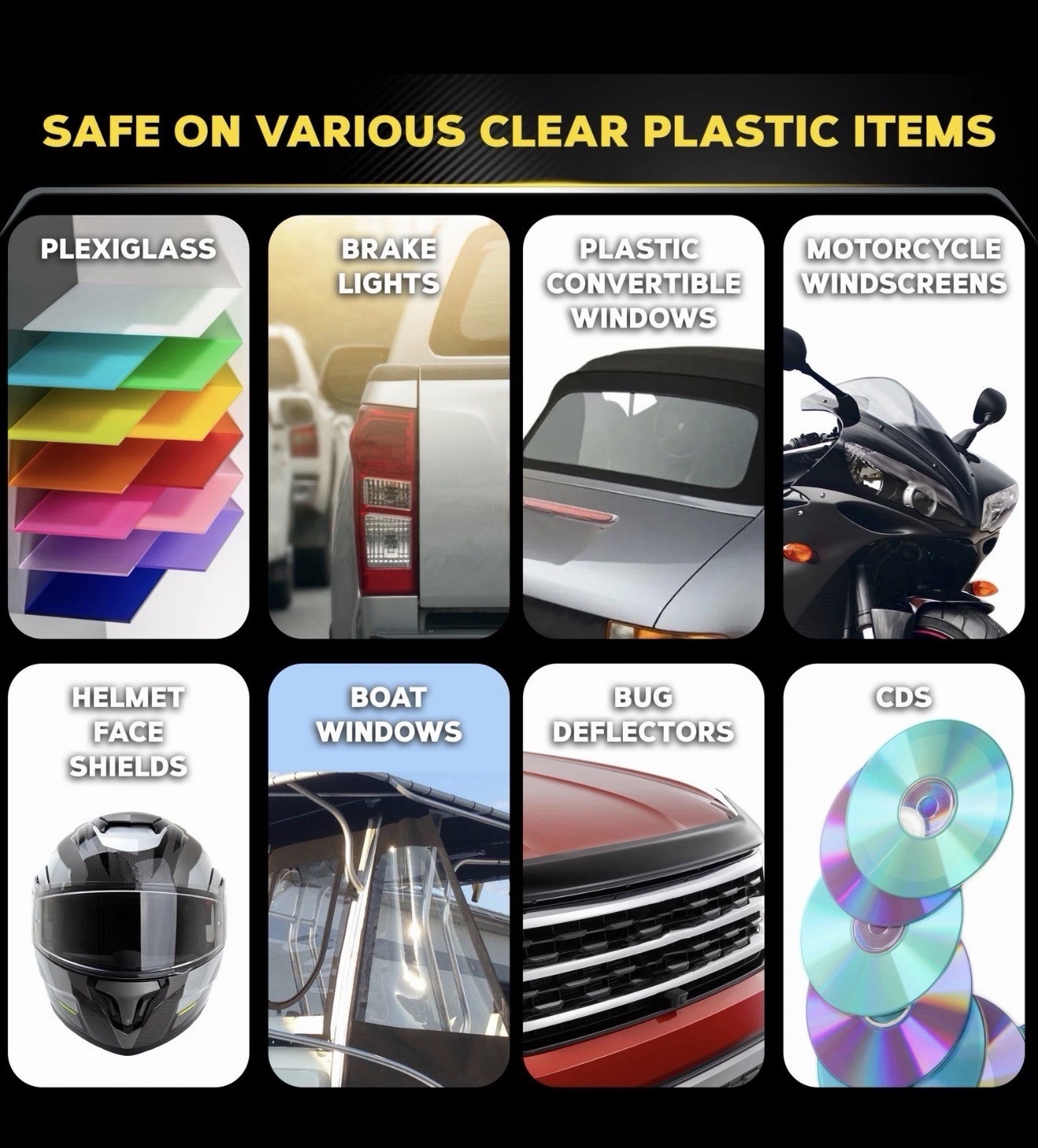 Meguiar’s PlastX Clear Plastic Cleaner and Polish – 10 Oz