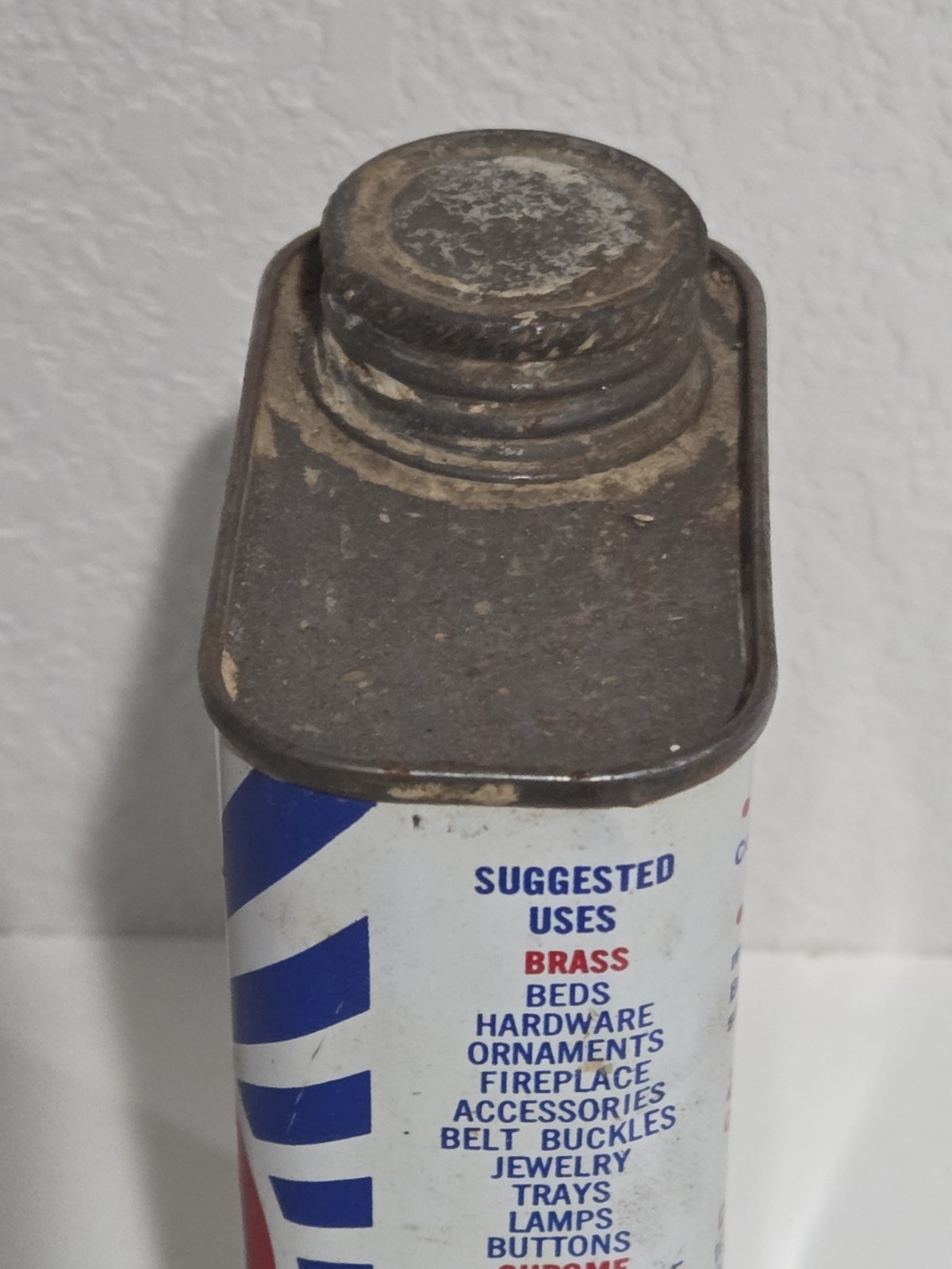 Vintage BRASSO Metal Polish 8 Fl. Oz Tin. For Brass Copper Chrome
