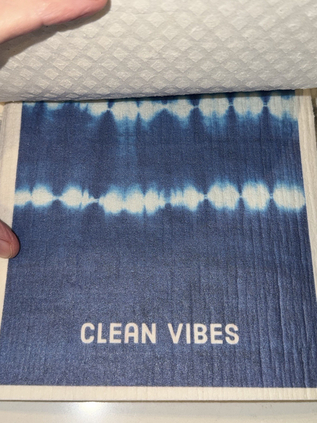 NEW Biodegradable Dishcloths 6 Packages-2 In each Package Total of 12 Navy Blue