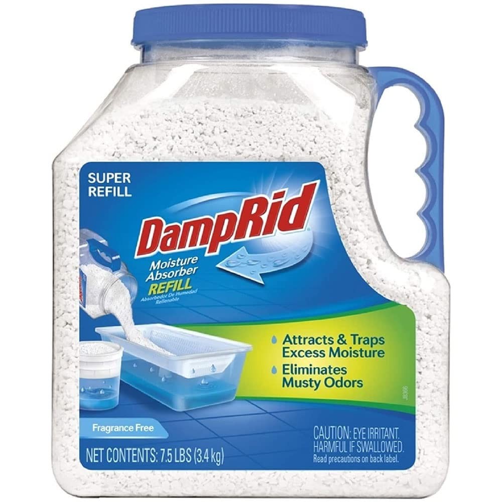 DampRid – Fragrance Free Mega Moisture Absorber Refill 7.5 lb, White