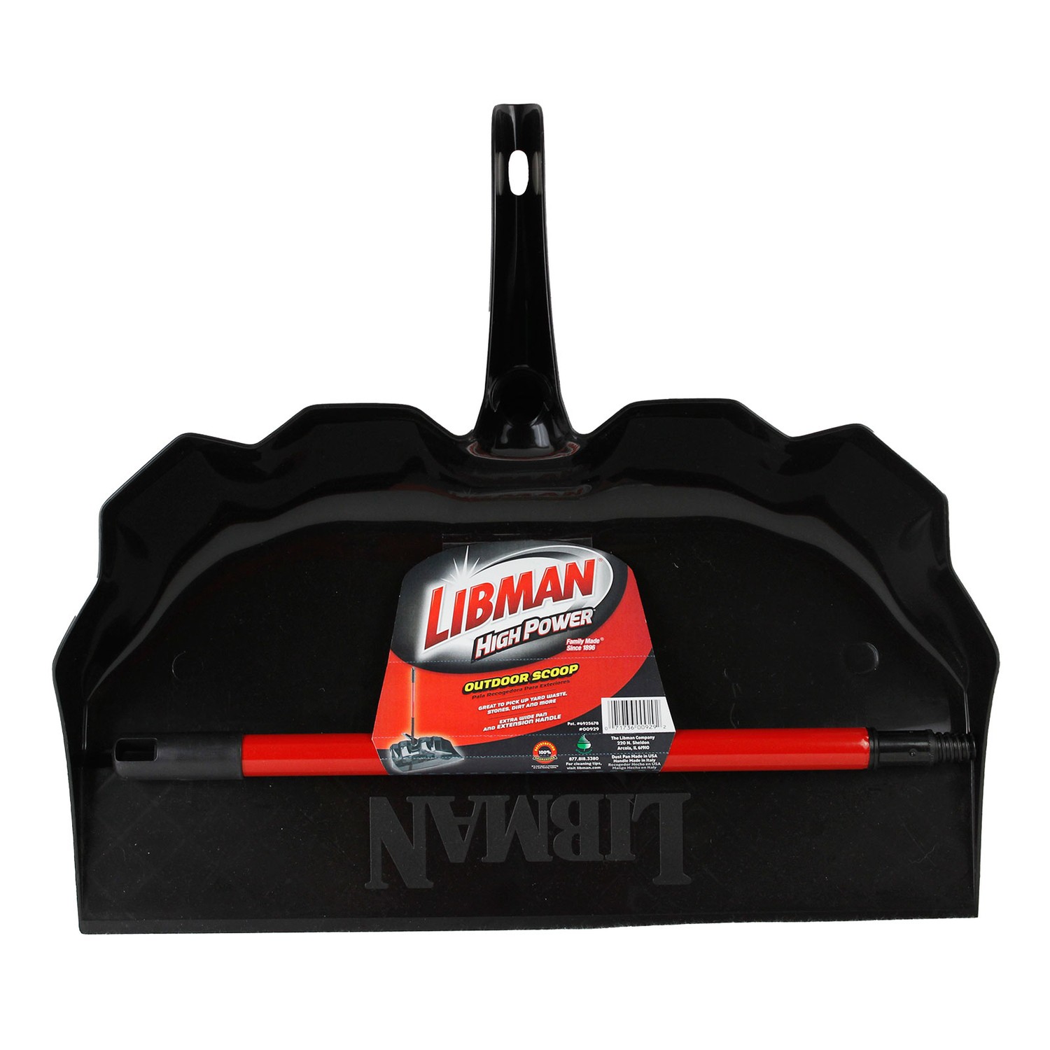 Libman Wide Mouth polypropylene Stand-Up Dust Pan 22 in. W (Pack of 3)
