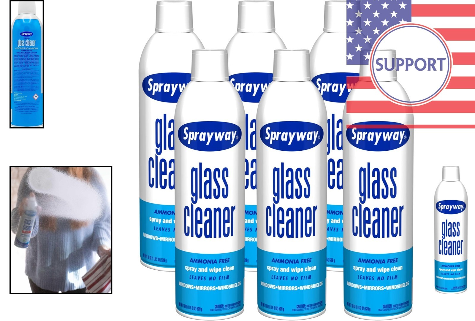 19 oz Streak-Free Glass Cleaner with Fresh Scent – Perfect for Home & Automotive