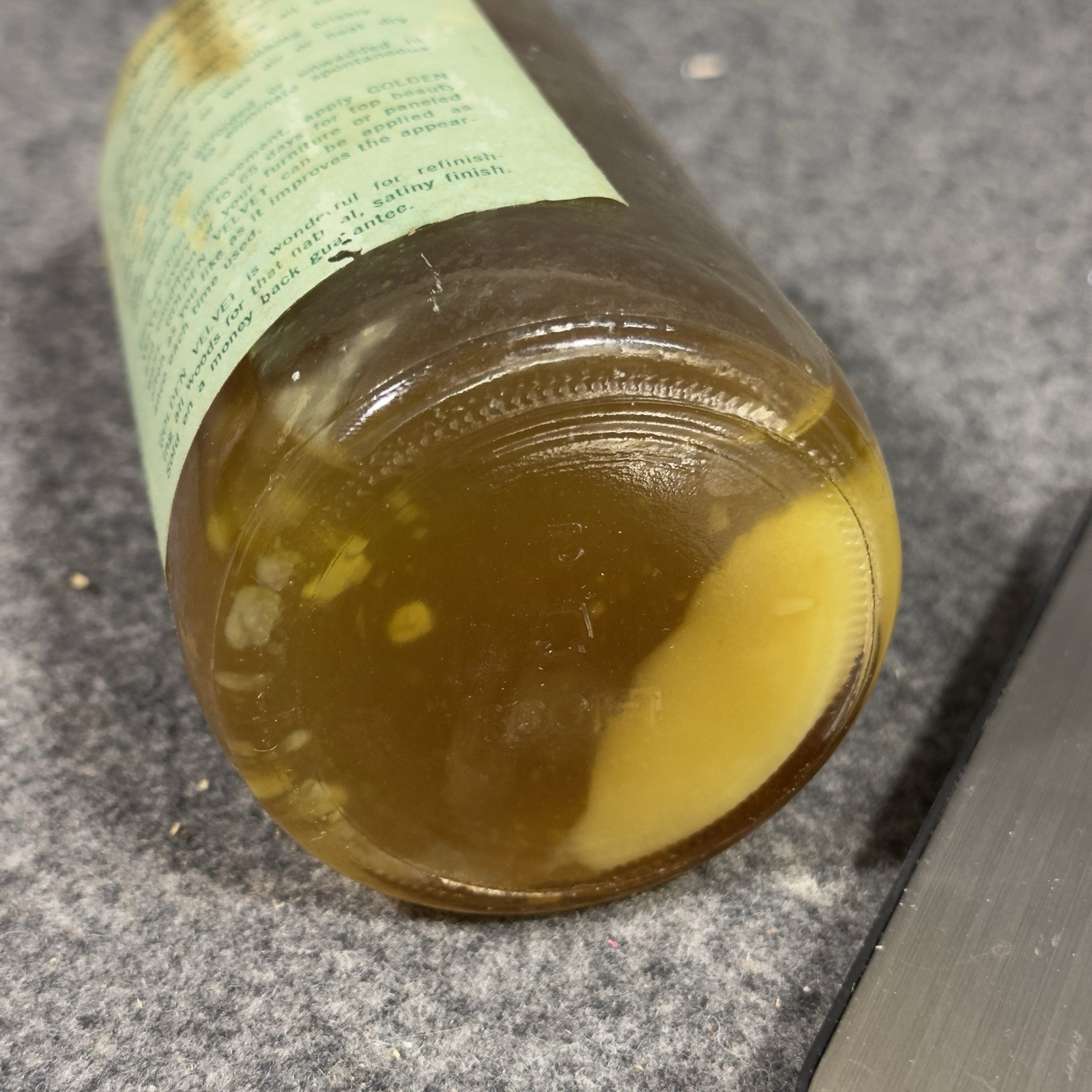 Vintage Golden Velvet Polish & Finisher W/ Beeswax 90% Full Mayberry Antiques