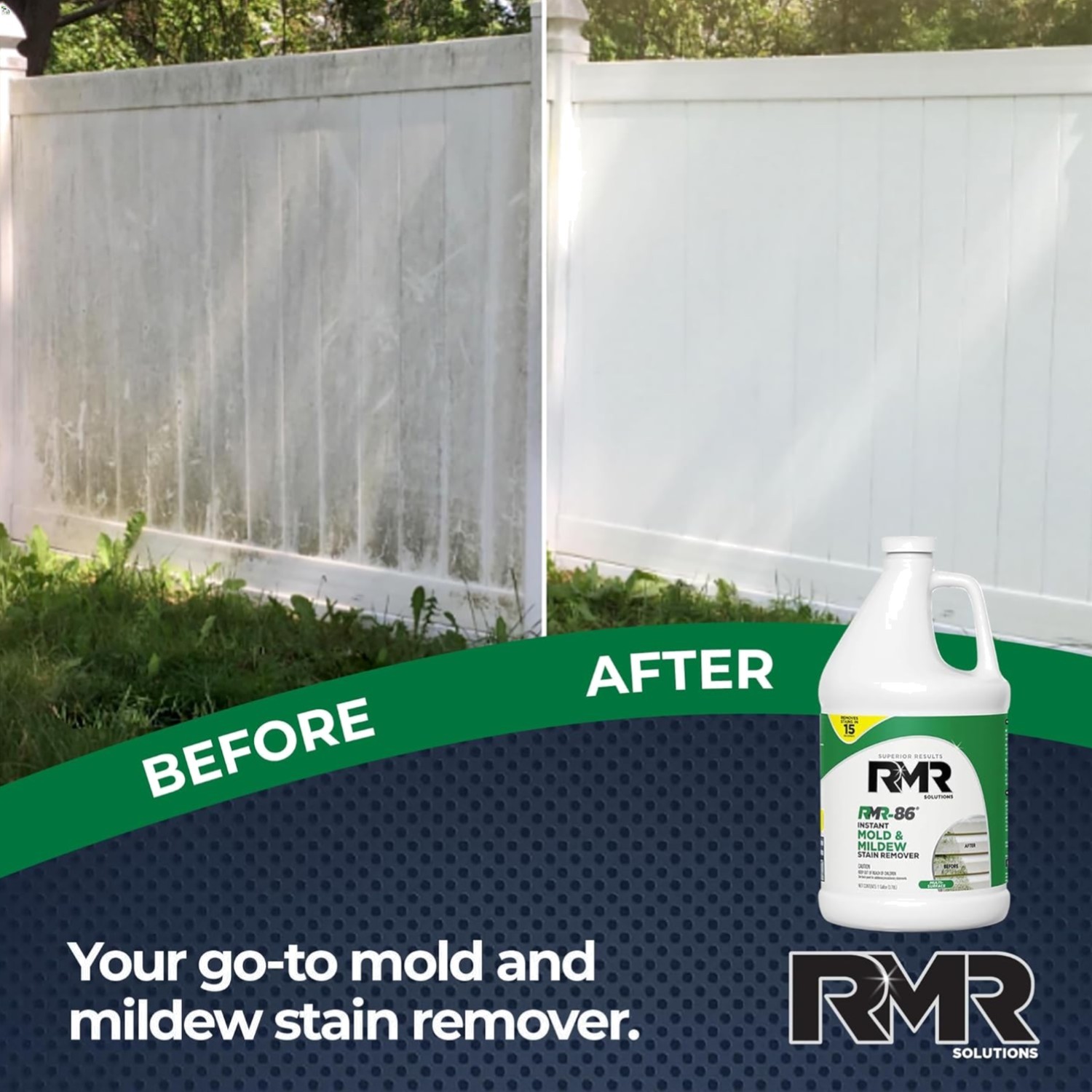 Fast-Acting RMR-86 Mold and Mildew Cleaner Spray – Fresh Scent, 128 Fl Oz