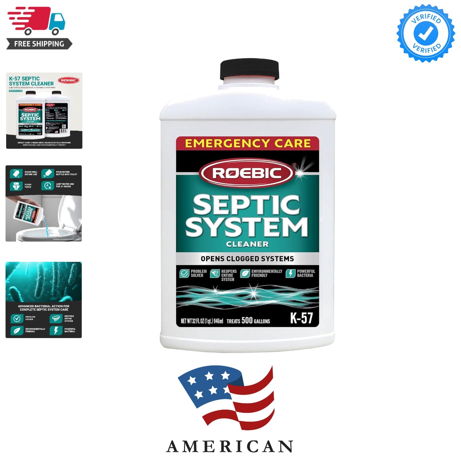 Septic System Cleaner: 32 Ounces, Cleans and Maintains Septic Systems for Opt…