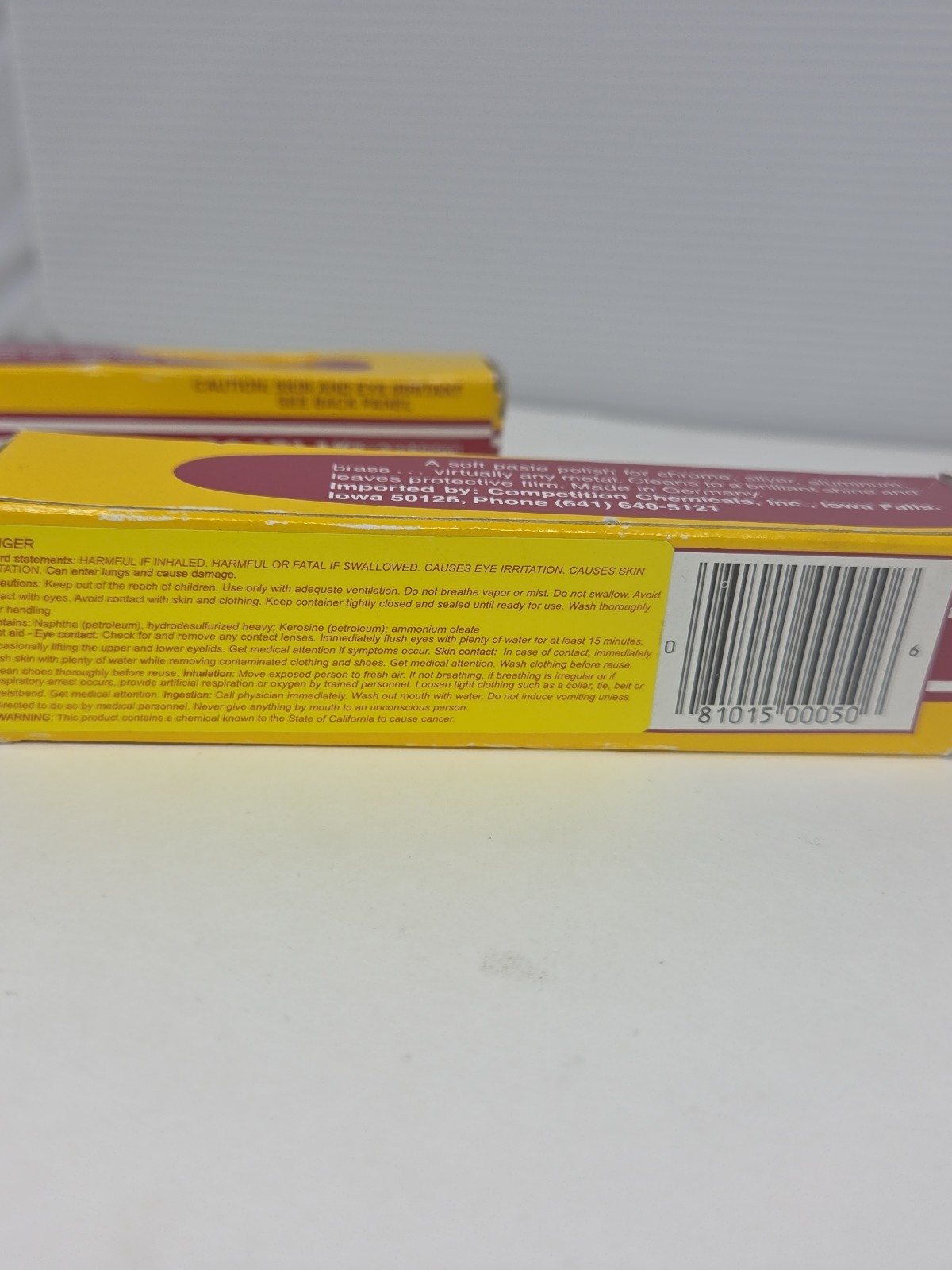 Simichrome All Metal Polish Tube with Polishing Cloth 1.76 Oz TWO Tubes