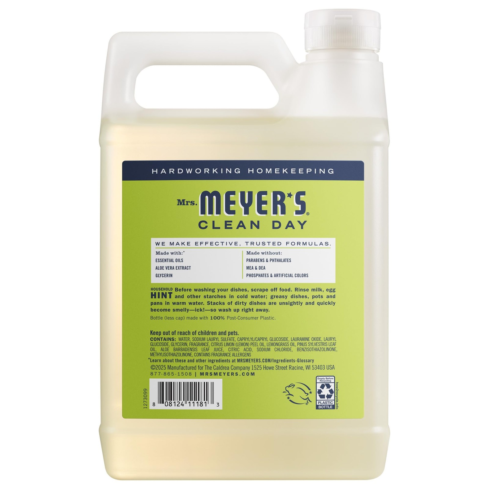 Liquid Dish Soap Refill Lemon Verbena 48 Fl Oz
