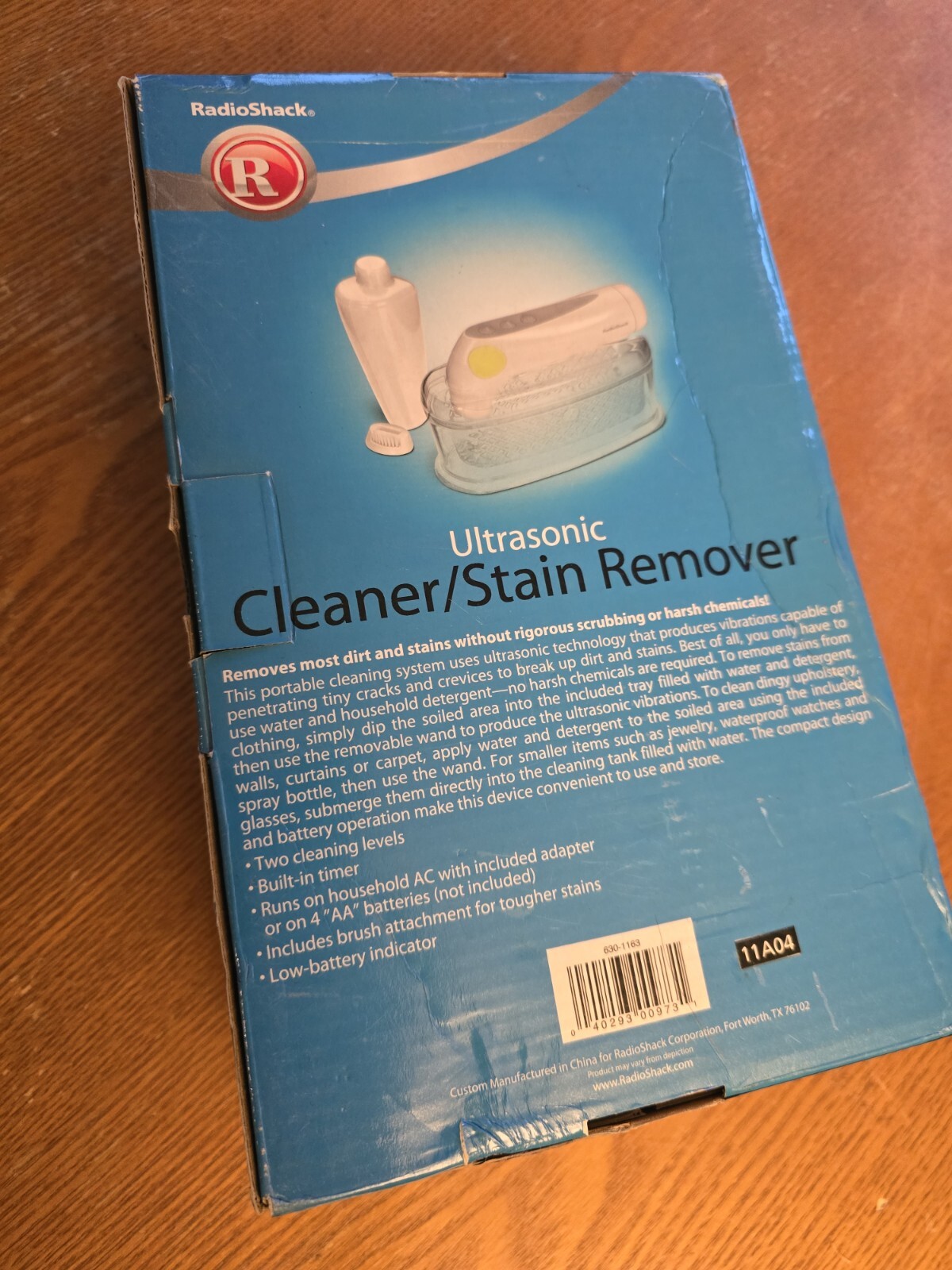 Brand New RadioShack 63-1163 Ultrasonic Carpet Jewelry + Cleaner Stain Remover 