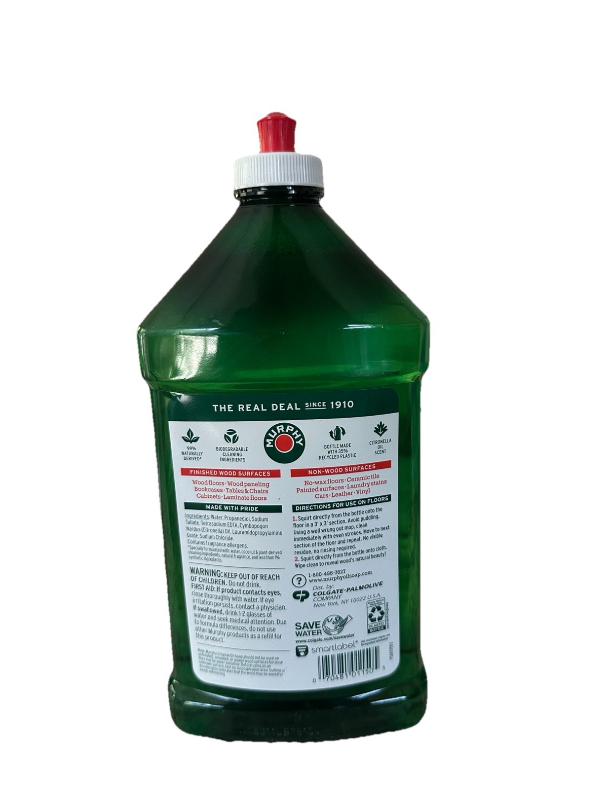 Murphy’s Oil Soap Squirt and Mop Wood Floor Cleaner 32 oz Natural Biodegradable