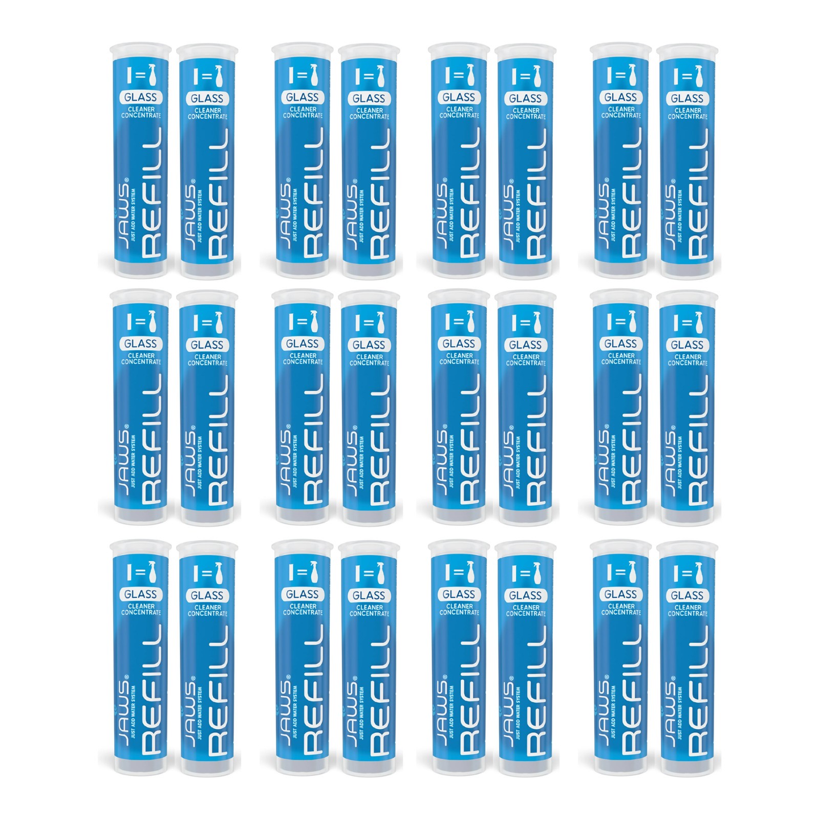 Jaws-3421 Glass Cleaner Refills 24 x 10ml Cartridges Per Case