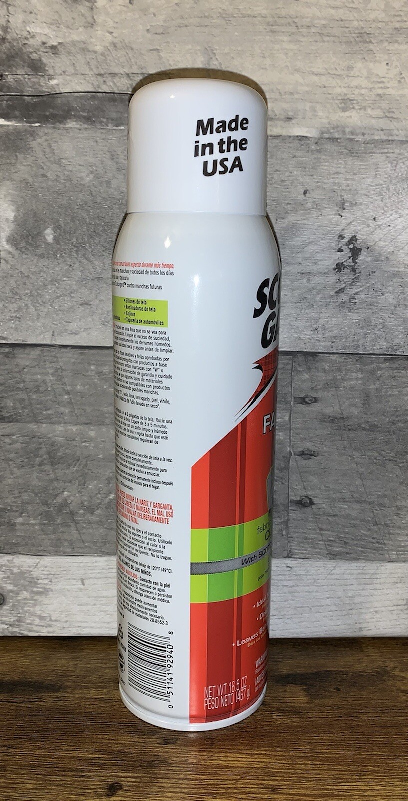SCOTCHGARD Fabric & Upholstery Cleaner 16 Oz ~ Used Once ~ See Pictures