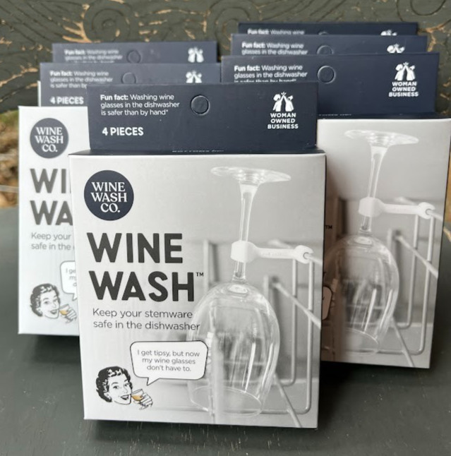 NEW! WINE WASH CO. WINE WASH DISHWASHER STEMWARE HOLDER SET ~ BUY 1 or ALL