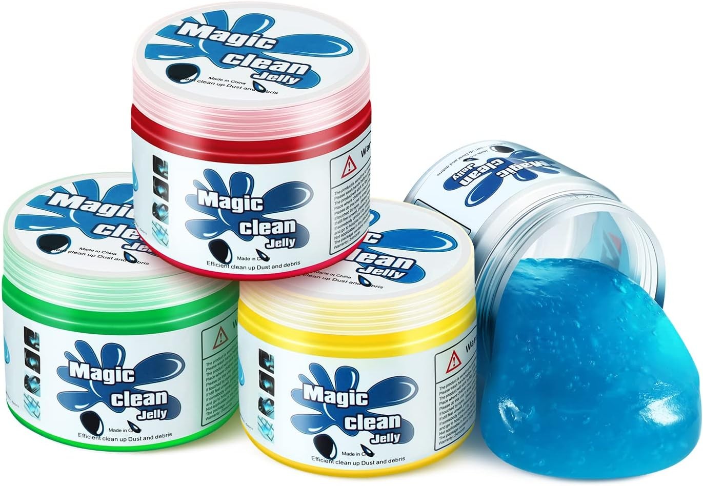DNA MOTORING 4 Pack Car Cleaning Gels Auto Detailing Tools Cleaning Putty Car In