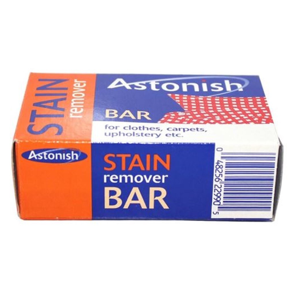 2x Astonish Stain Remover Bar Clothes Carpet Upholstery Pre Laundry Fabric 75g.