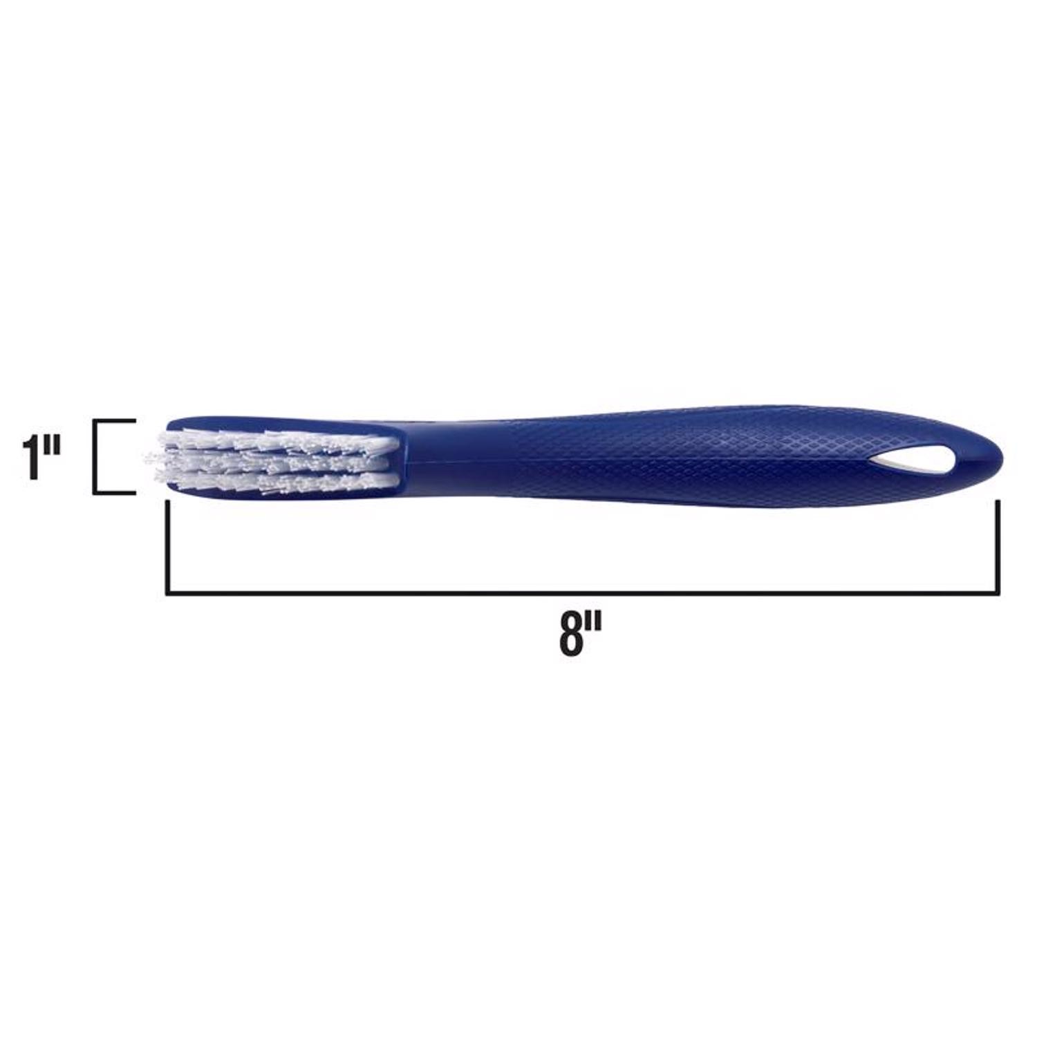 QEP 20842 Blue Plastic Comfort Grip Grout & Tile Cleaning Brush 8 H x 1.8 W in.