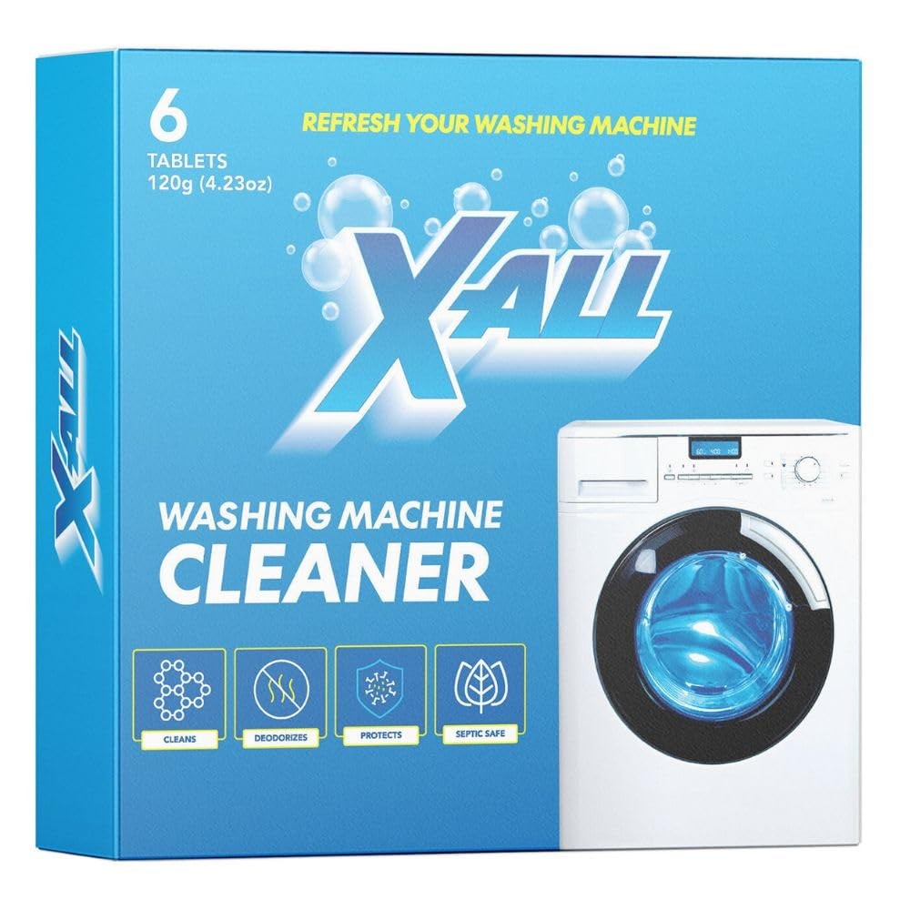 X-ALL Washing Machine Cleaner – Deep Cleaning Tablets, Cleans and refreshes t…