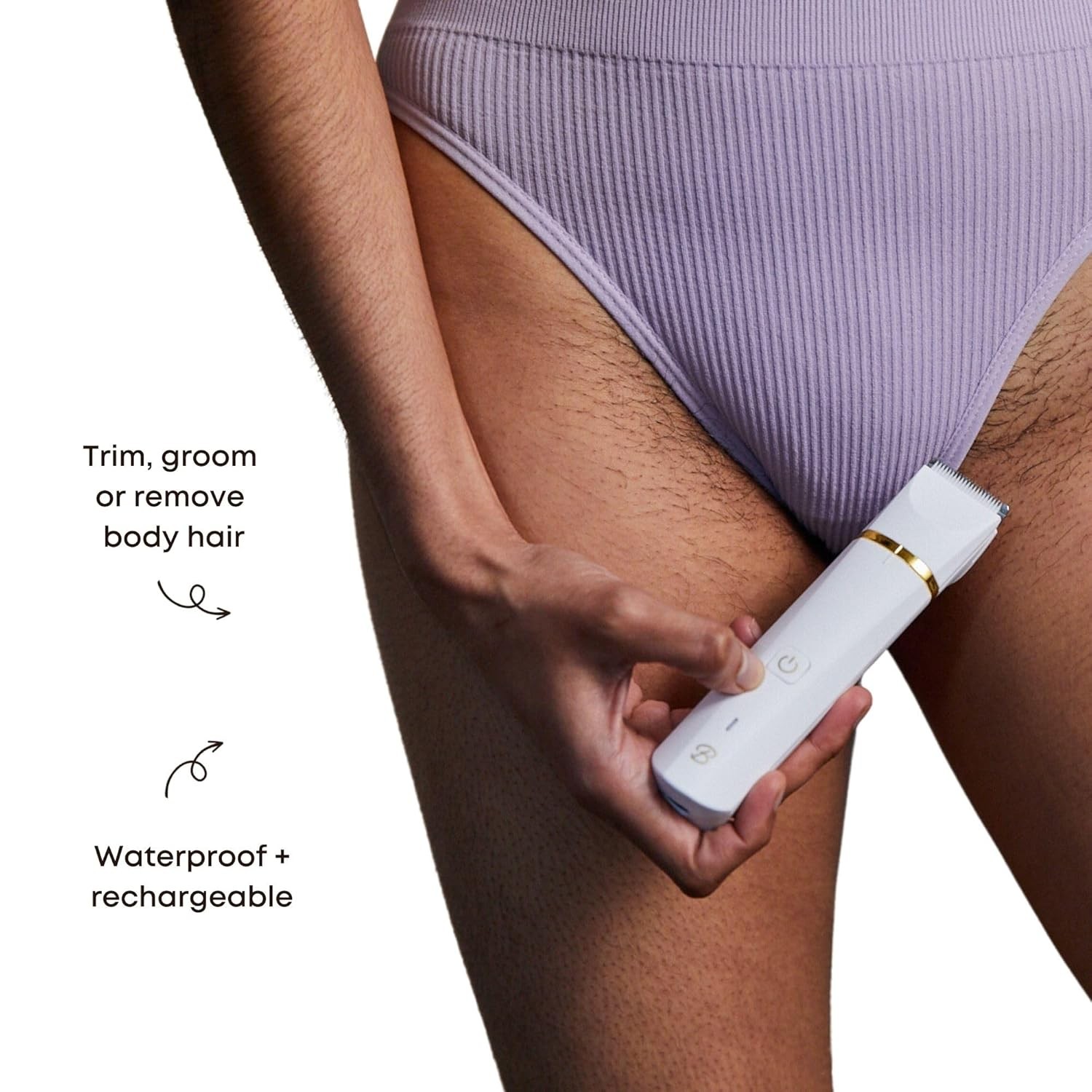 Bushbalm Bikini Trimmer – Electric Shaver Body Hair Razor for Women, Waterproo