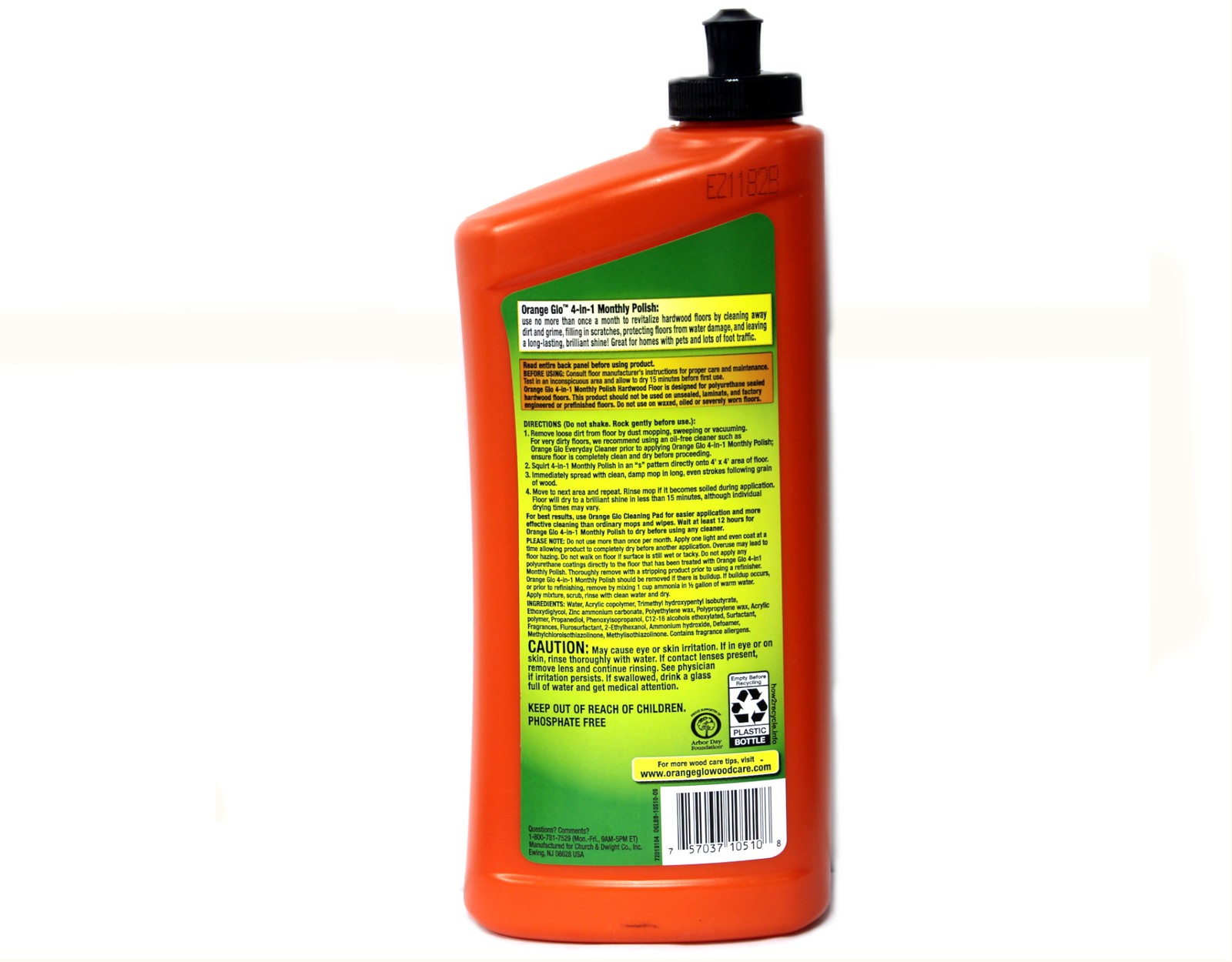 Orange Glo Hardwood Floor 4-in-1 Monthly Polish, 24 Oz. – Pack of 4