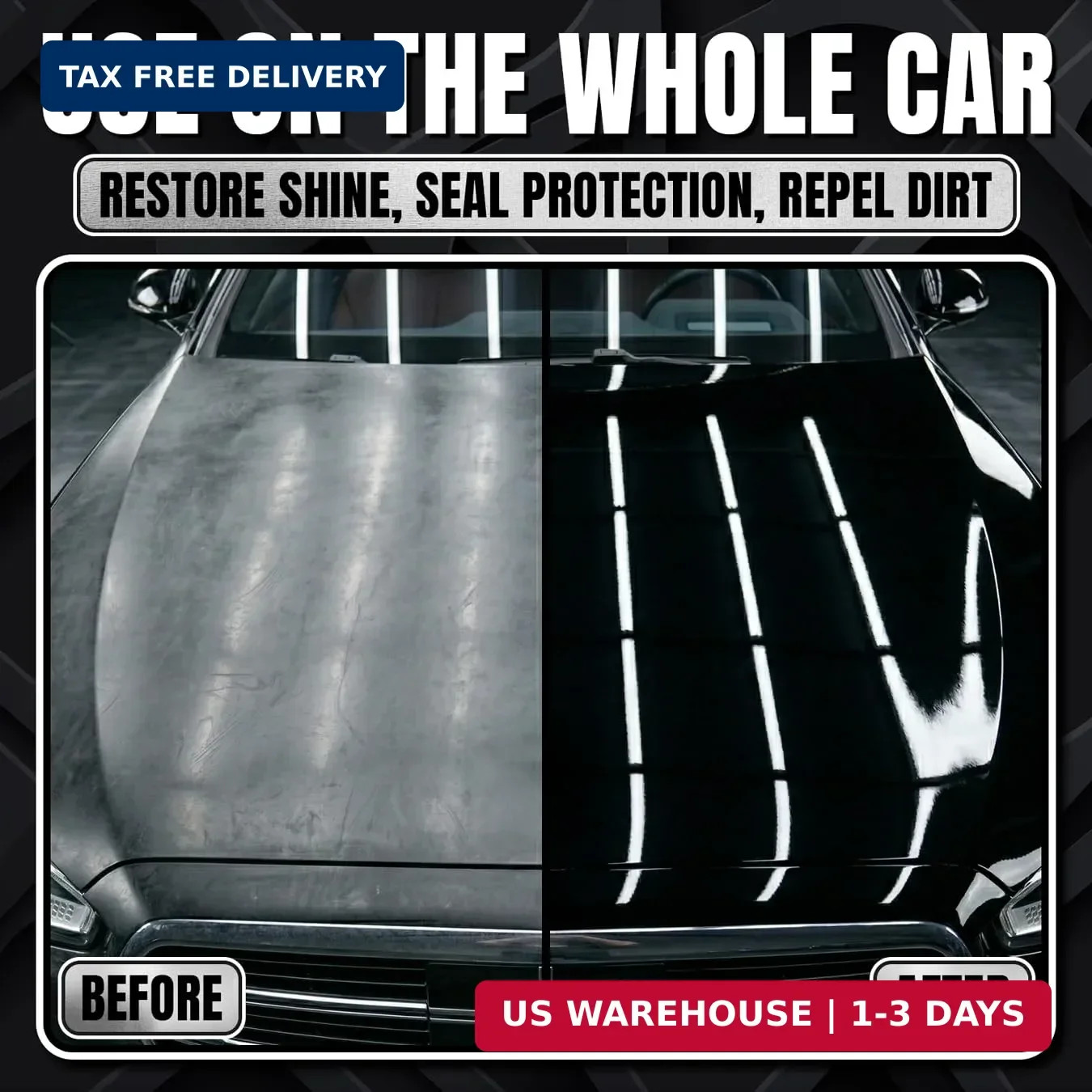 Black Scratch Remover – Car Scratch Repair & Swirl Remover for Vehicles – Deep S