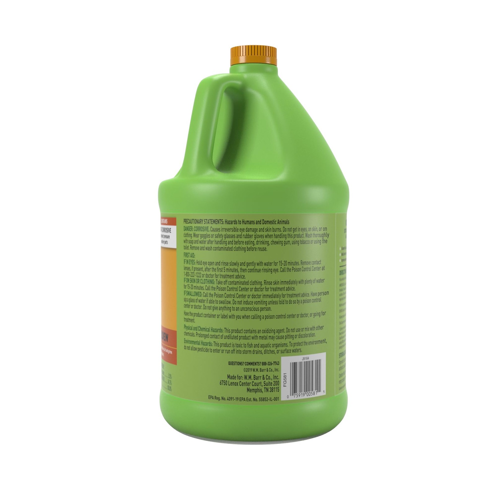 W M BARR FG581 128OZ Siding/House Wash 128 Fl Oz (Pack of 1), No Color