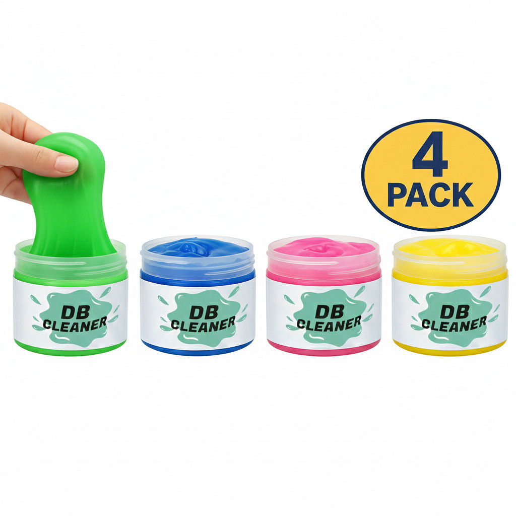 4 PACK DB Slime Cleaning Gel, Car Detailing Tools Cleaner, multi color