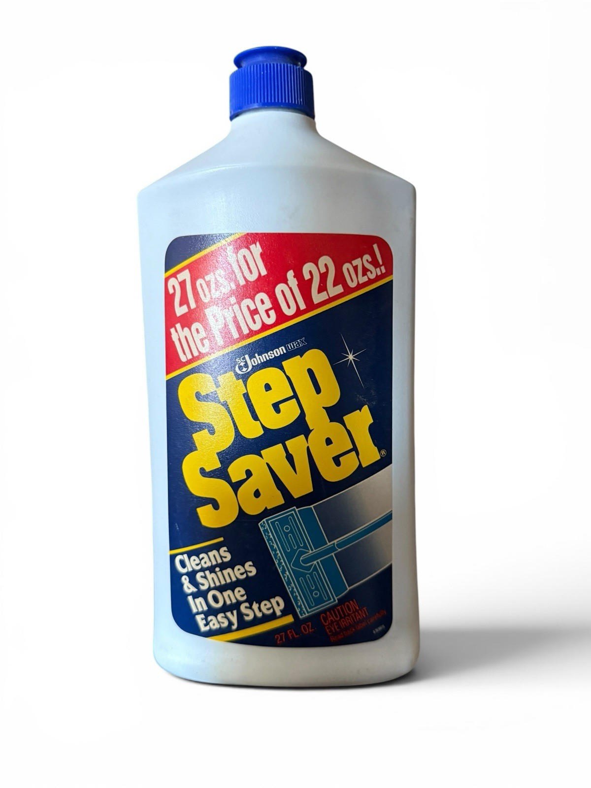 SC Johnson Step Saver Clean & Shine 1990 Floor Care Cleaner VTG Prop ~85% Full