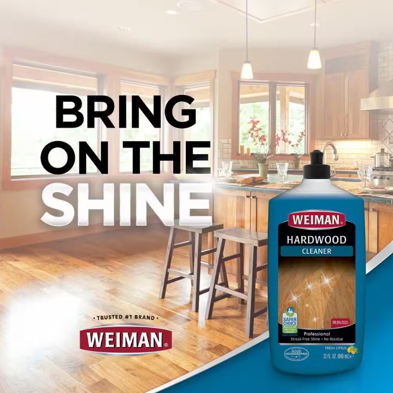 Weiman Hardwood Cleaner Streak Free Shine Citrus Scent – 32 oz.