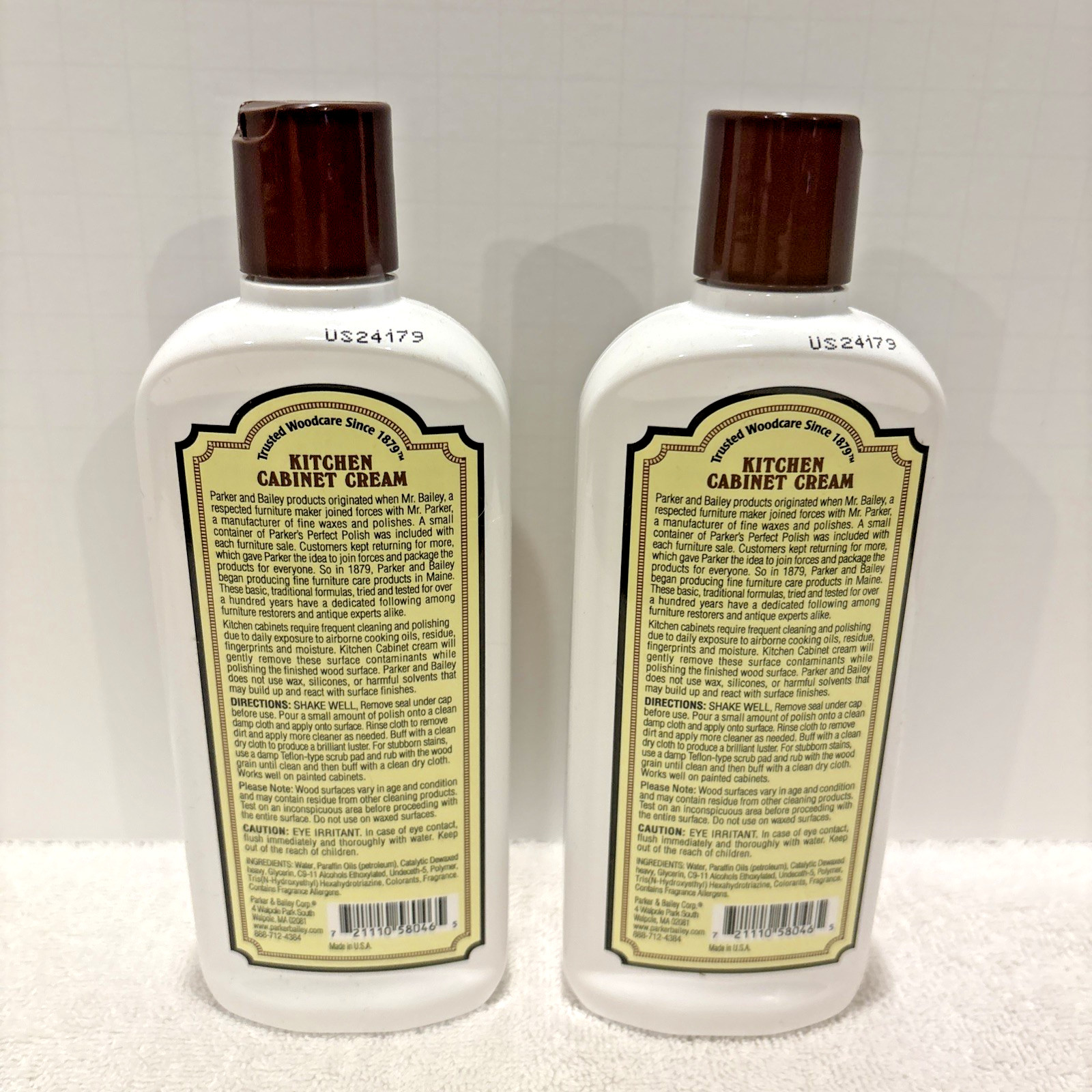 Parker Bailey Kitchen Cabinet Cream 8oz LOT of 2