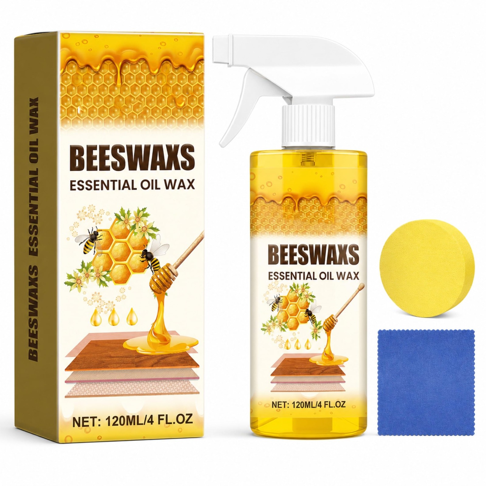 Beeswax Wood Polish Spray, Beeswax Essential Oil Wax, Deep Restore Furniture …