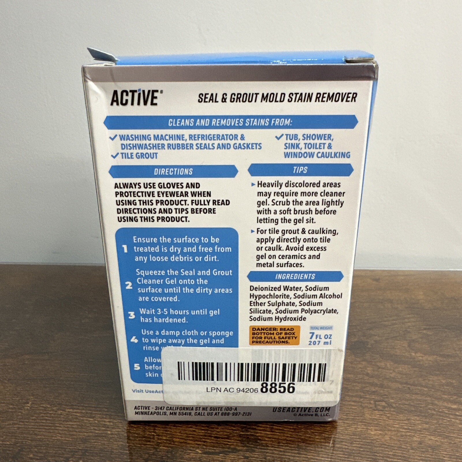 Active Mold Stain Remover Seal Grout Deep Clean 7oz