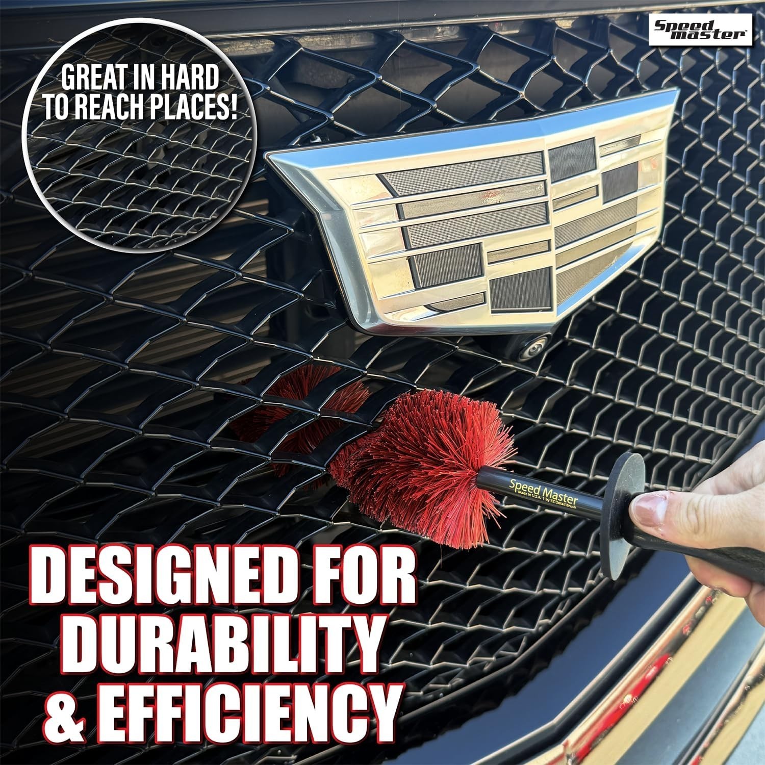 Wheel Brush Set Memory Foam Bristles 18 Inch Large and 13 Inch Mini All Wheel