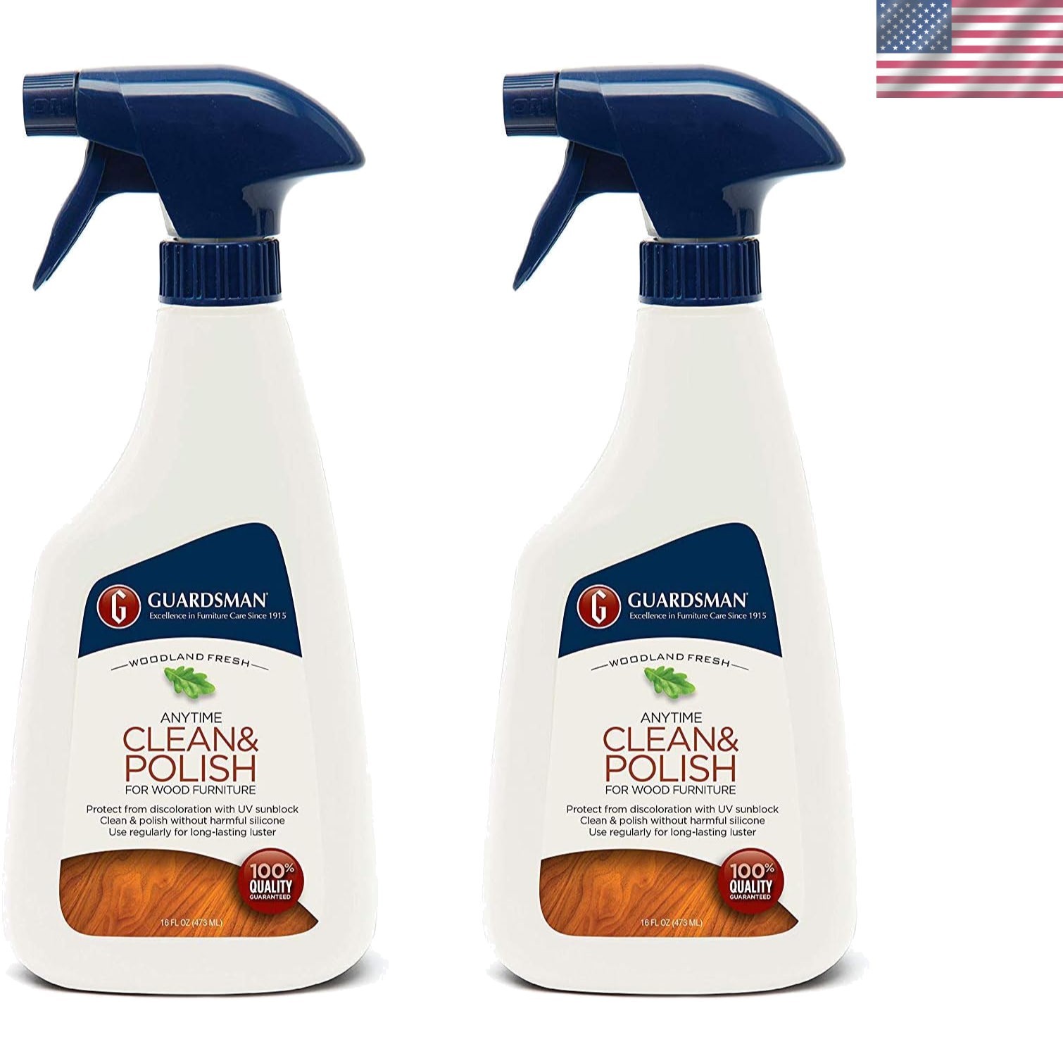 Clean & Polish for Wood – 16 oz Spray – Pack of 2 – Natural Freshness