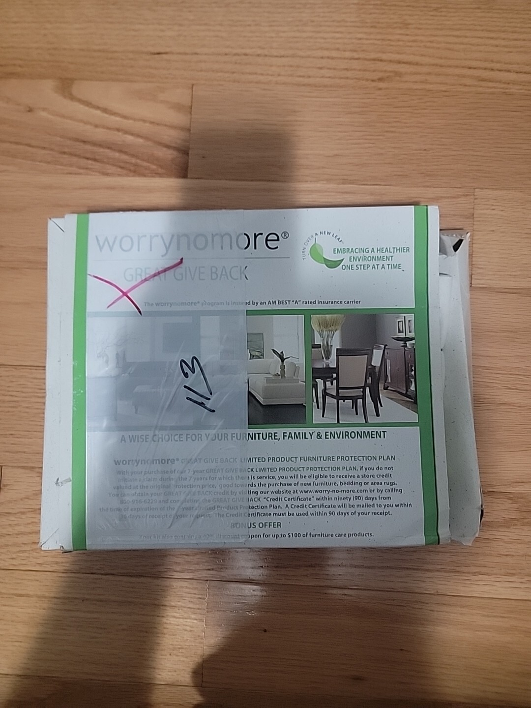 Worrynomore Furniture Care Kit Fabric Leather Wood Original Box Wipes Cloth